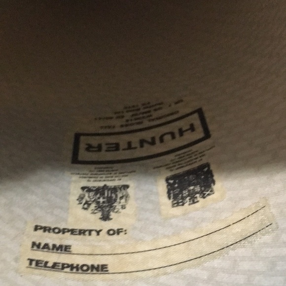 HUNTER Talk Pull On Blue Boots Size 8M - Picture 11 of 13